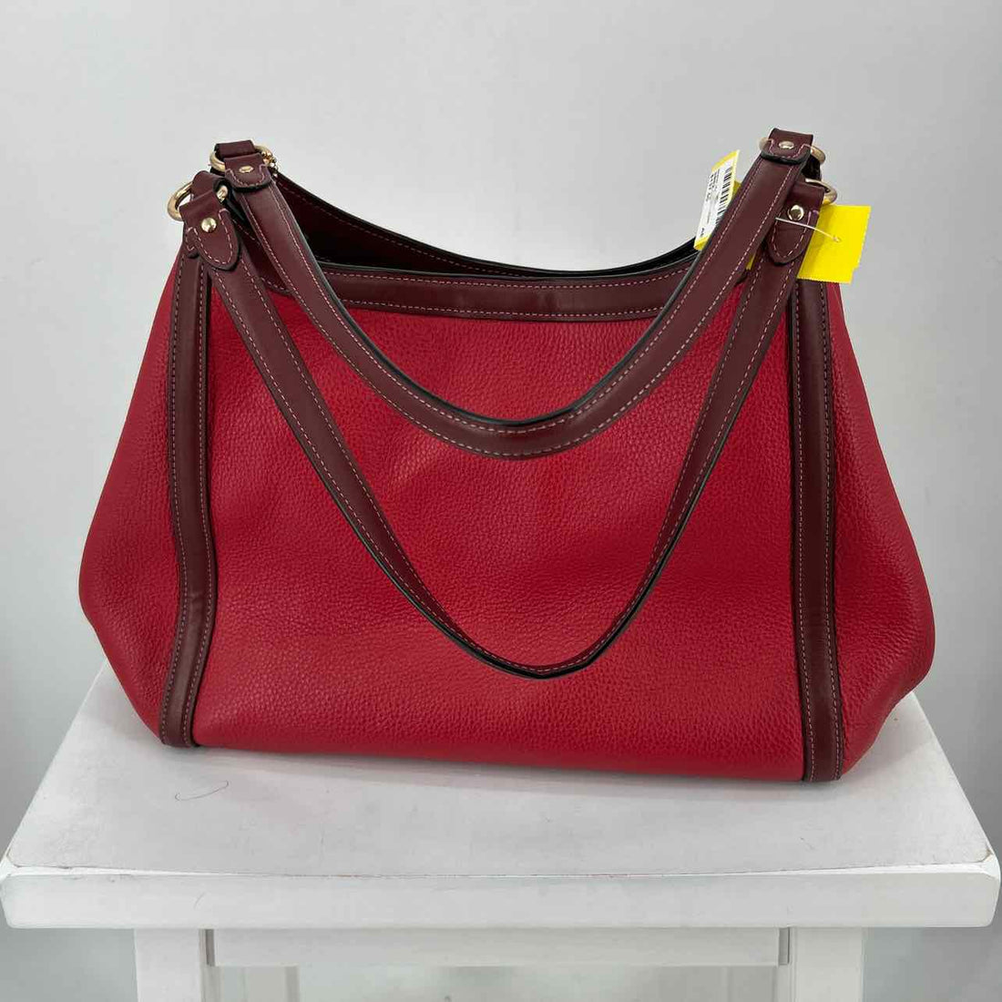 Coach Red Leather Excellent Condition Tote