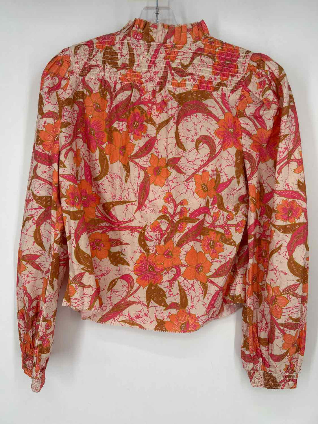 Love the Label Size M Cream & Pink Print Long Sleeve