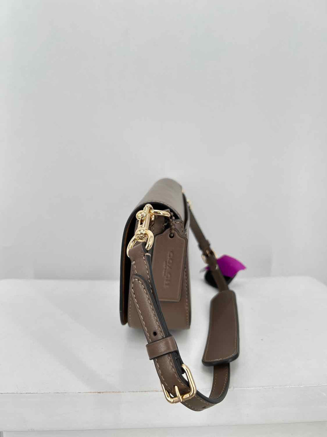 Coach Taupe Leather New Shoulder
