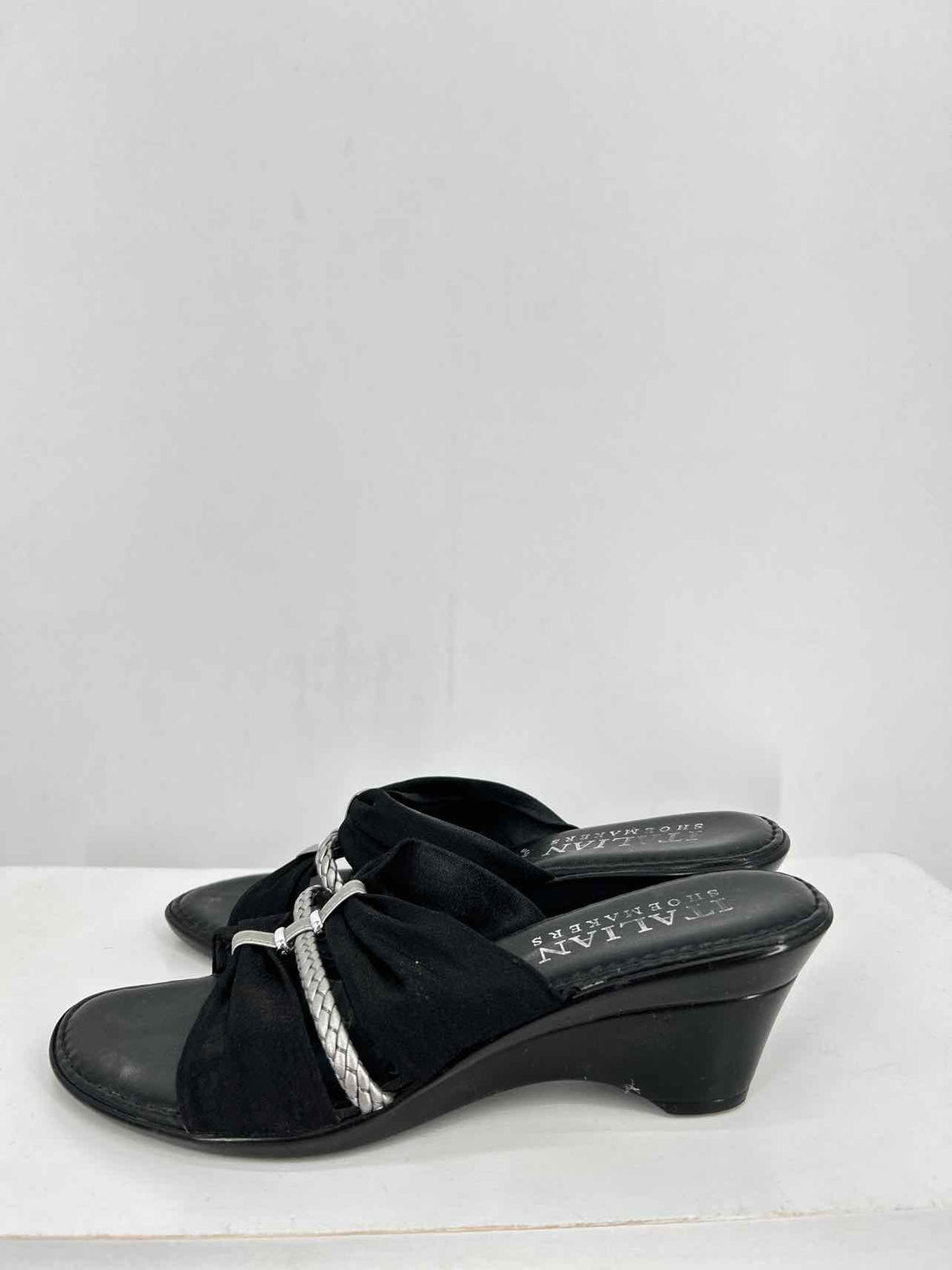 Italian Shoe Makers Women Size 6 Black Wedges