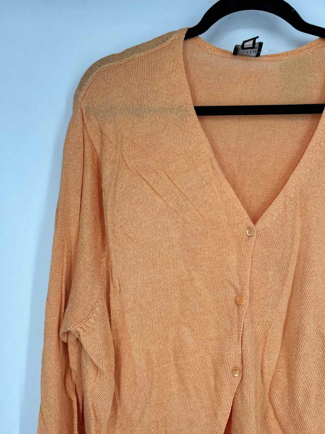 Eileen Fisher Size 3X Orange Cardigan