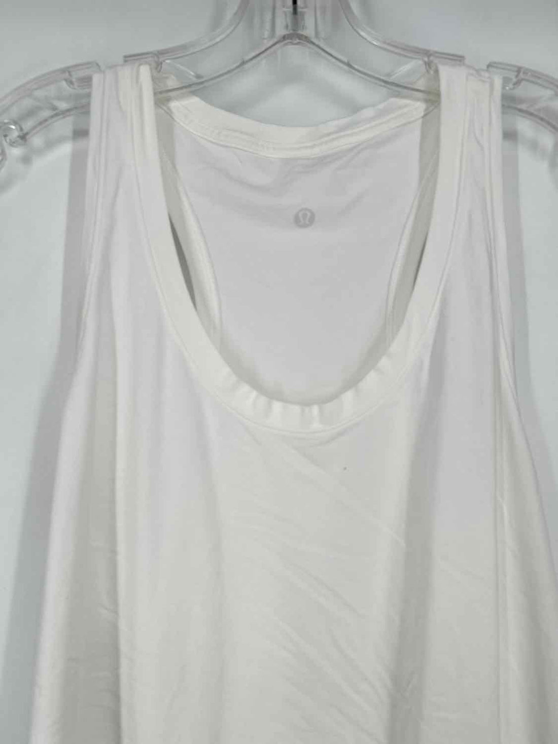 Lululemon Size L White Sleeveless Active Tops
