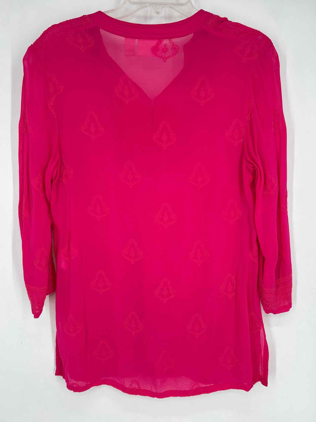 Chicos Size 1 (M) Hot Pink Long Sleeve
