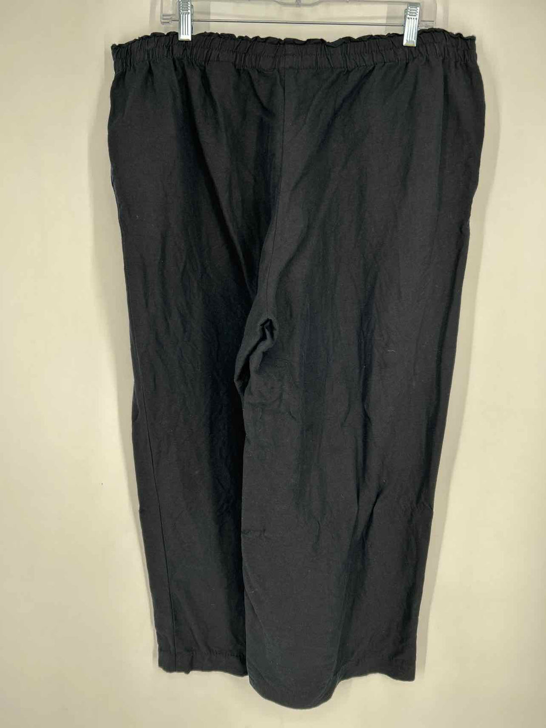 H&M Size XL Black Linen Blend Pants