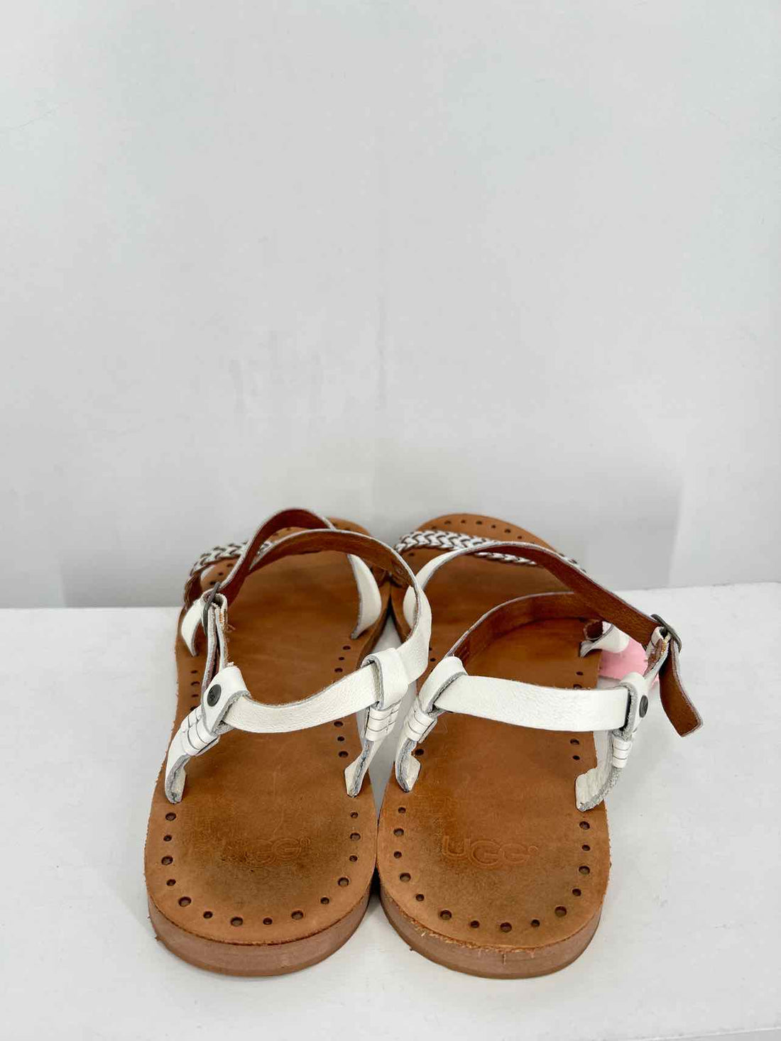 Ugg Women Size 9 White & Silver Sandals