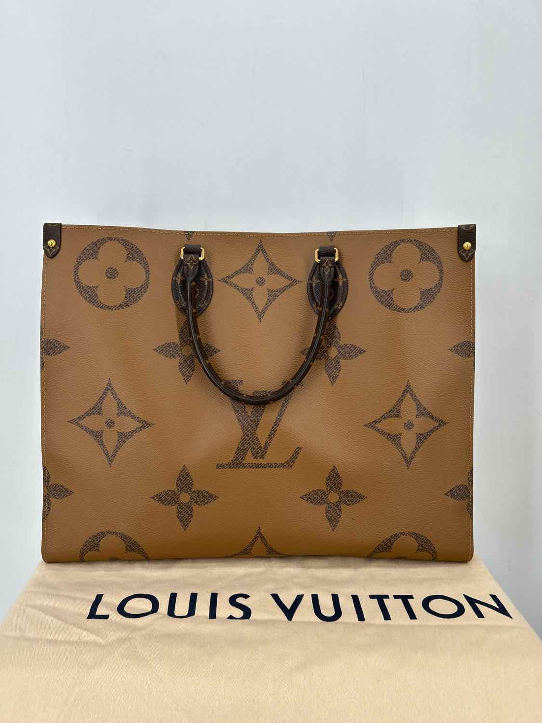Louis Vuitton Monogram Giant & Monogram Reverse Coated Canvas & Leather LUXURY