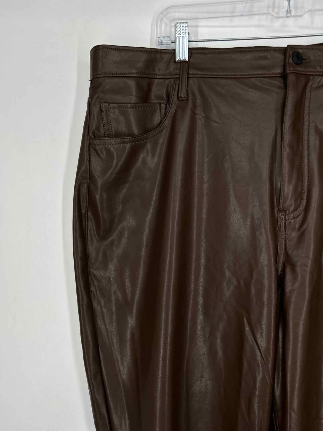 Abercrombie & Fitch Size 18 Dark Brown Faux Leather Pants