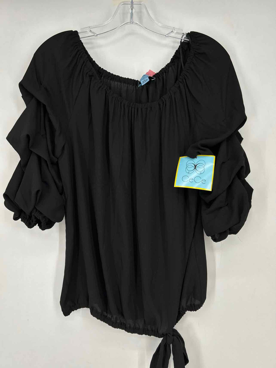 CeCe Size L Black NWT Long Sleeve