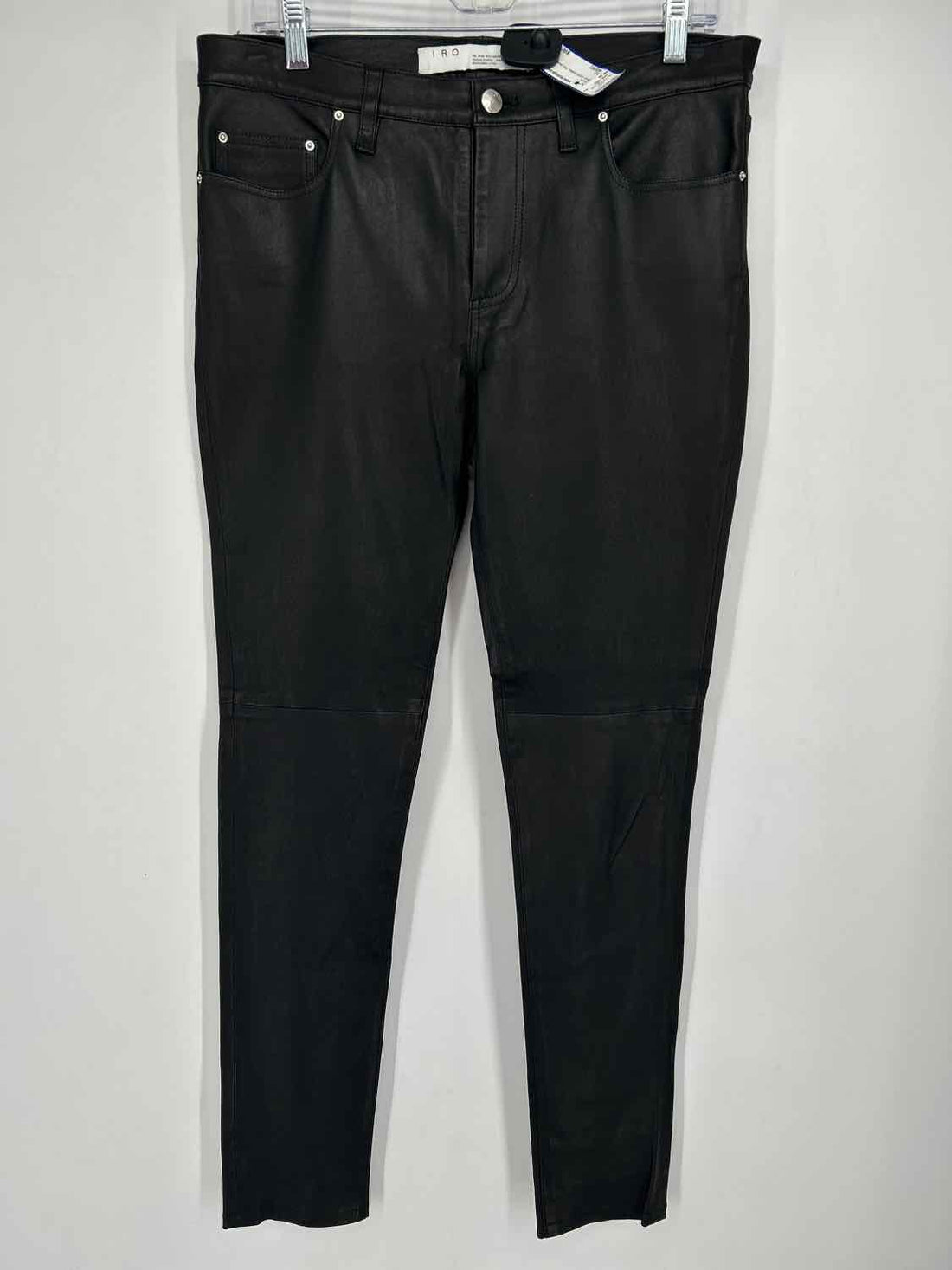 IRO Size 40(M) Black Lamb leather Pants