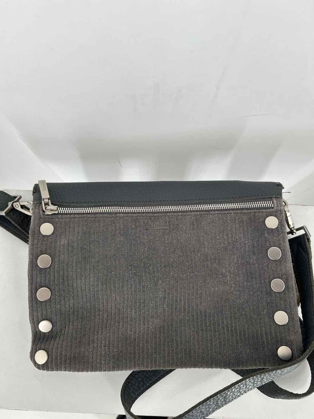 Hammitt Gray Pebbled Leather Crossbody