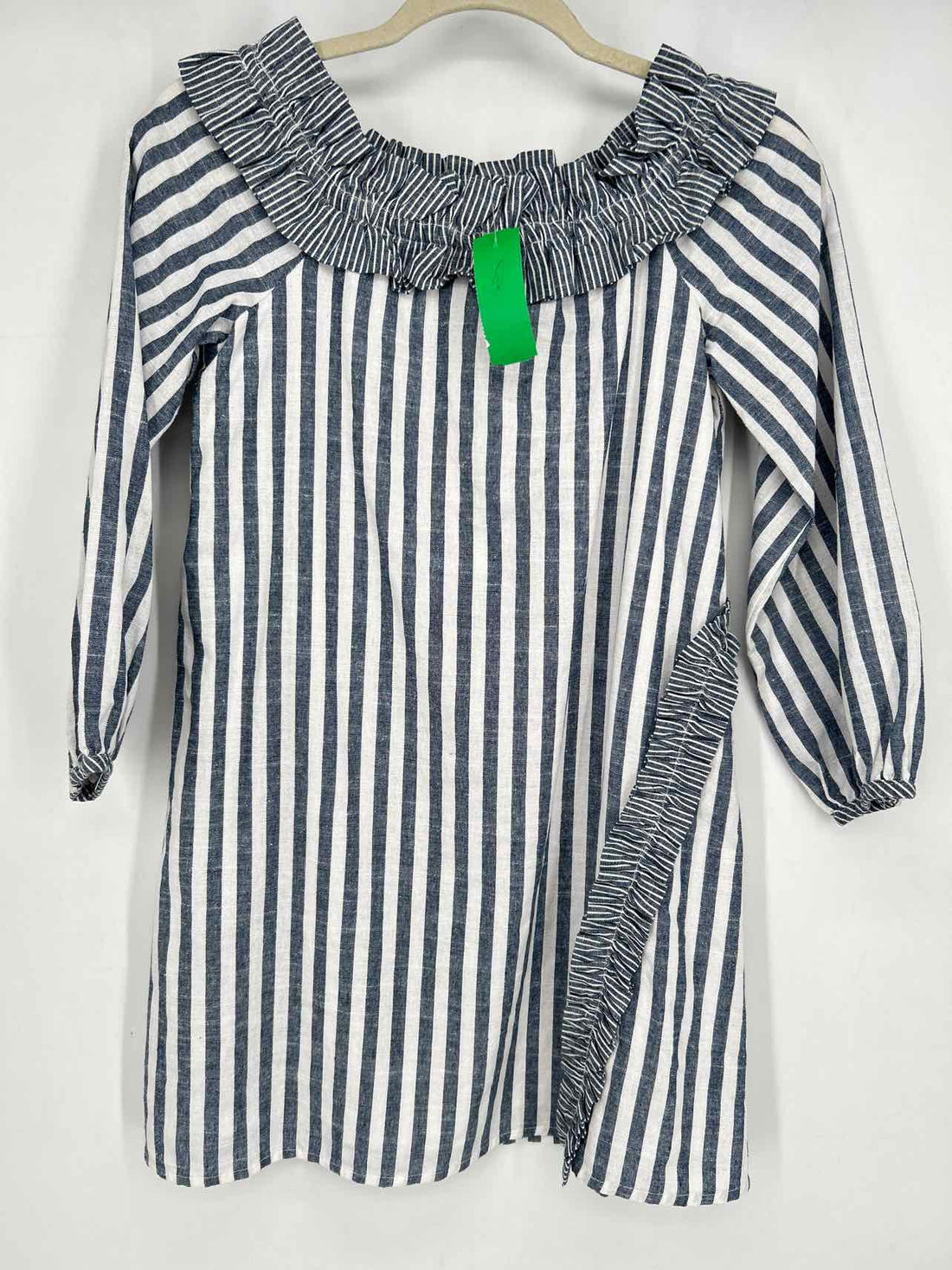 Loveriche Size S Navy & White Striped Long Sleeve