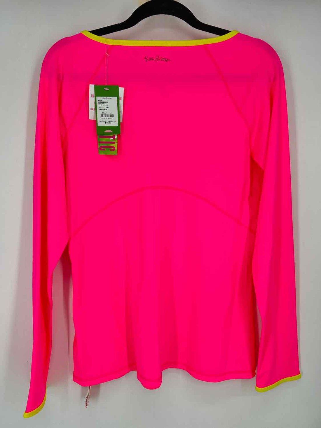 Lilly Pulitzer Size XL Neon Pink NWT Lilly Pulitzer Luxletic Top