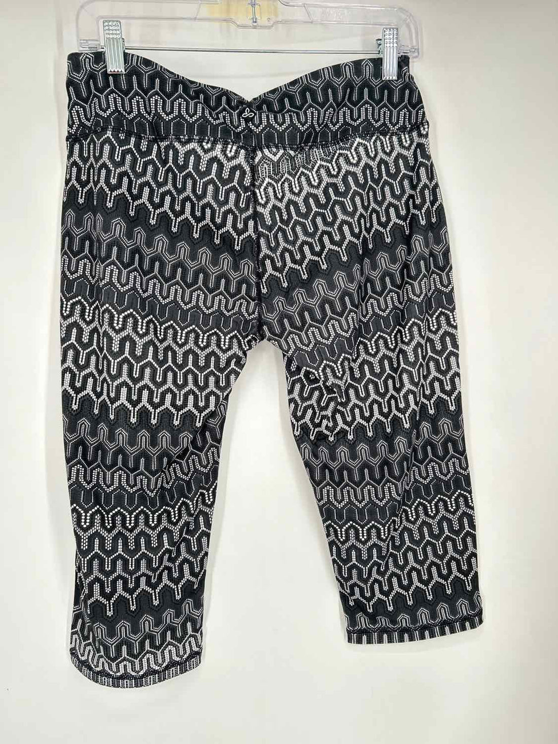 Prana Size L Dark Gray & White Print NWT Active Leggings