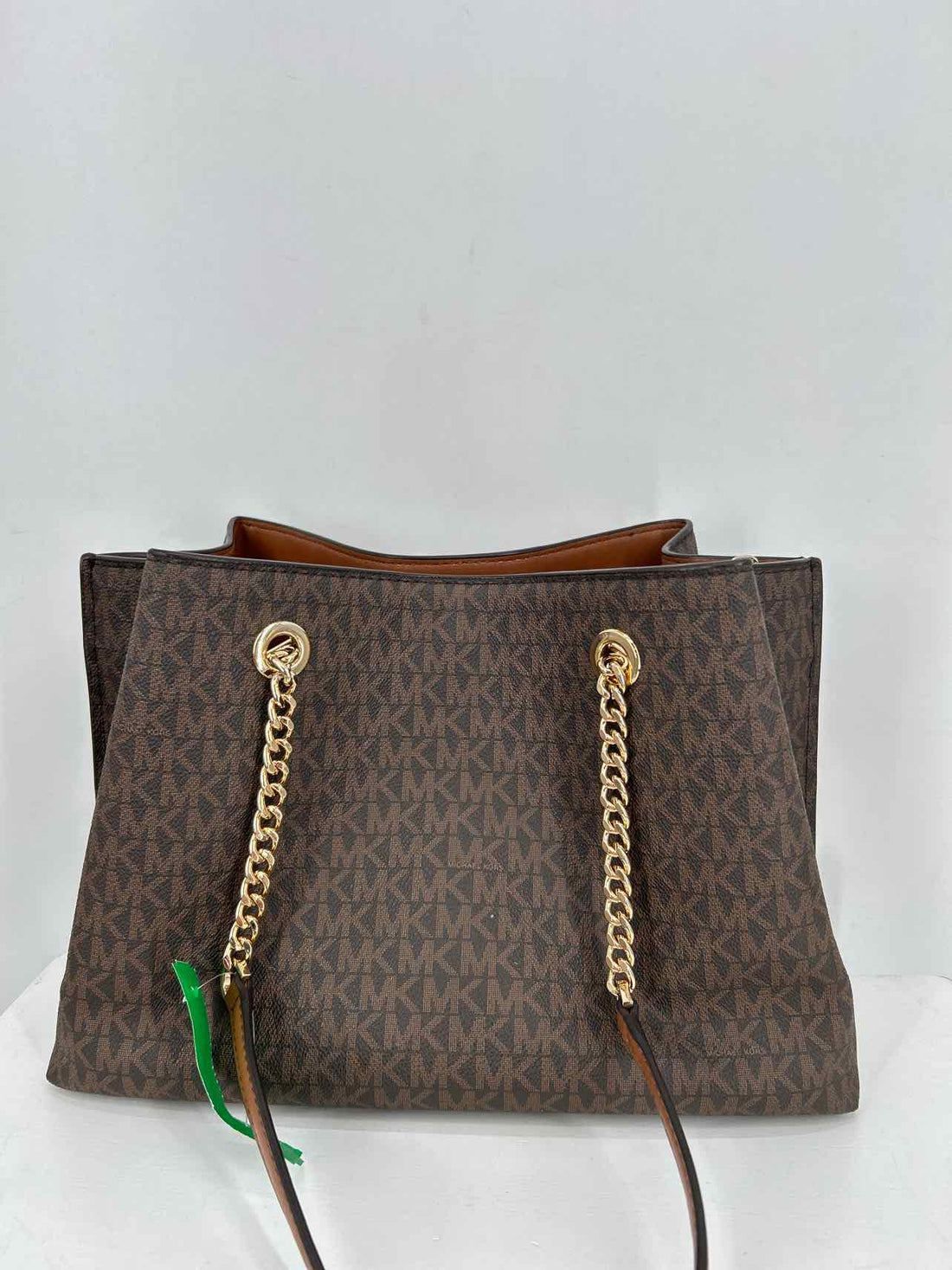 Michael Kors Brown Signature Coated Canvas Pre Owned Tote