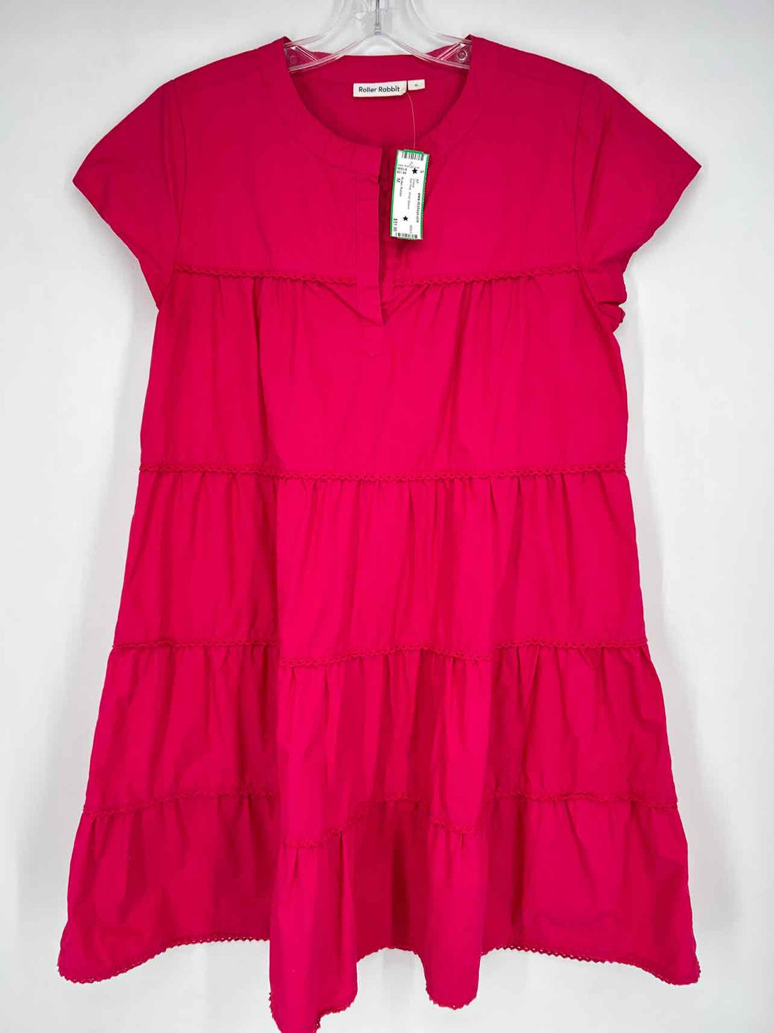 Roller Rabbit Size M Hot Pink Short Sleeve Dress