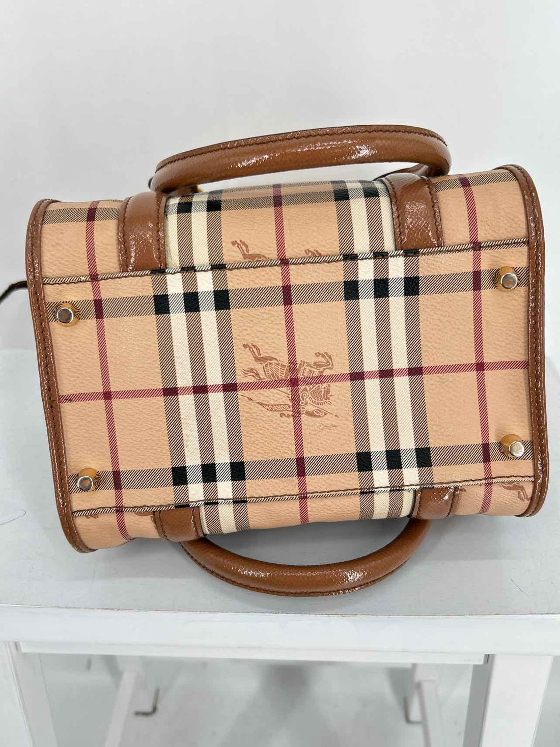 Burberry Nova Check Calf skin Tote