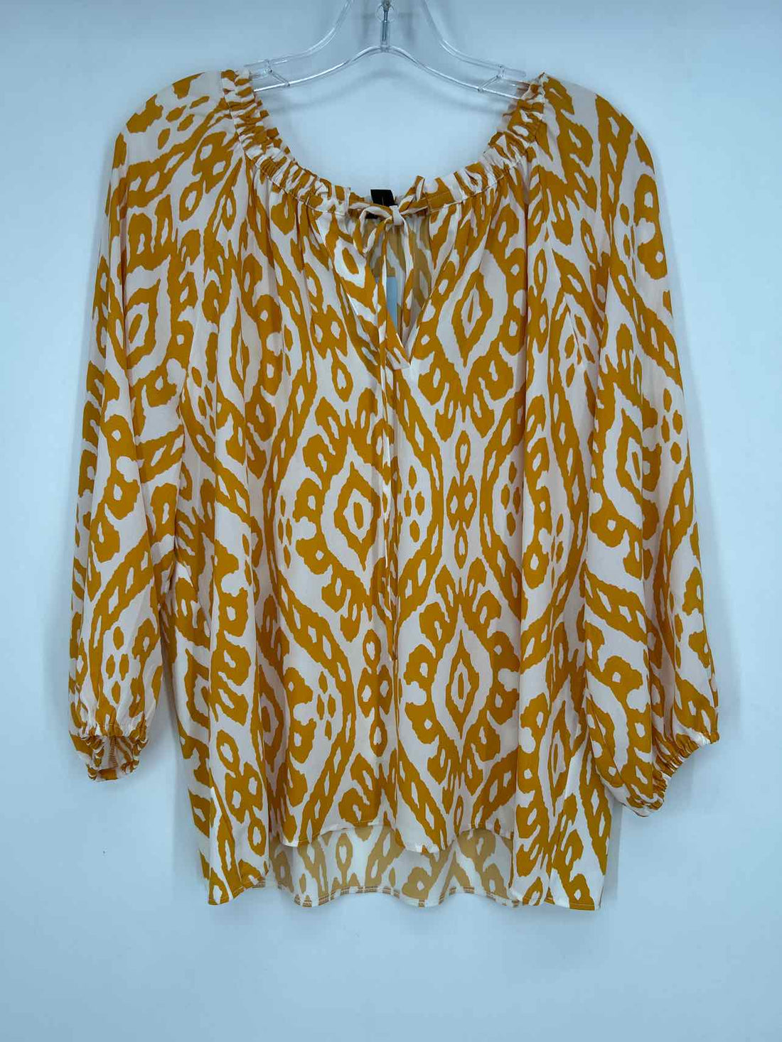 Ann Taylor Size LP Mustard & White NWT Long Sleeve