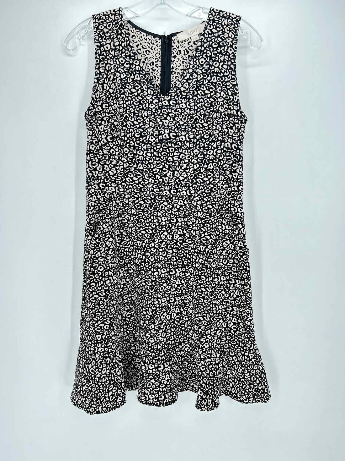 Loft Size 2 Black Print Dress