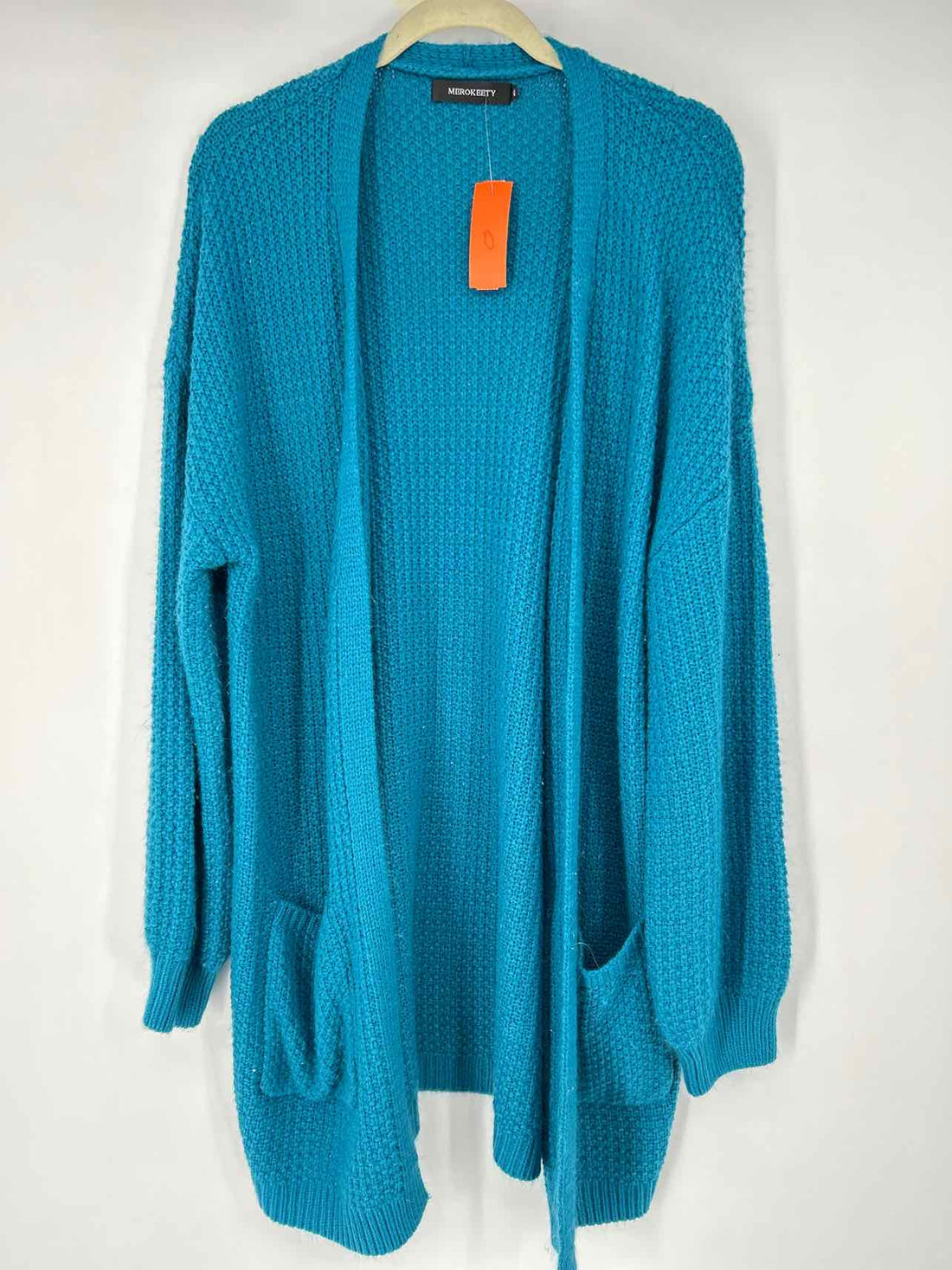 Merokeety Size XL Teal Cardigan