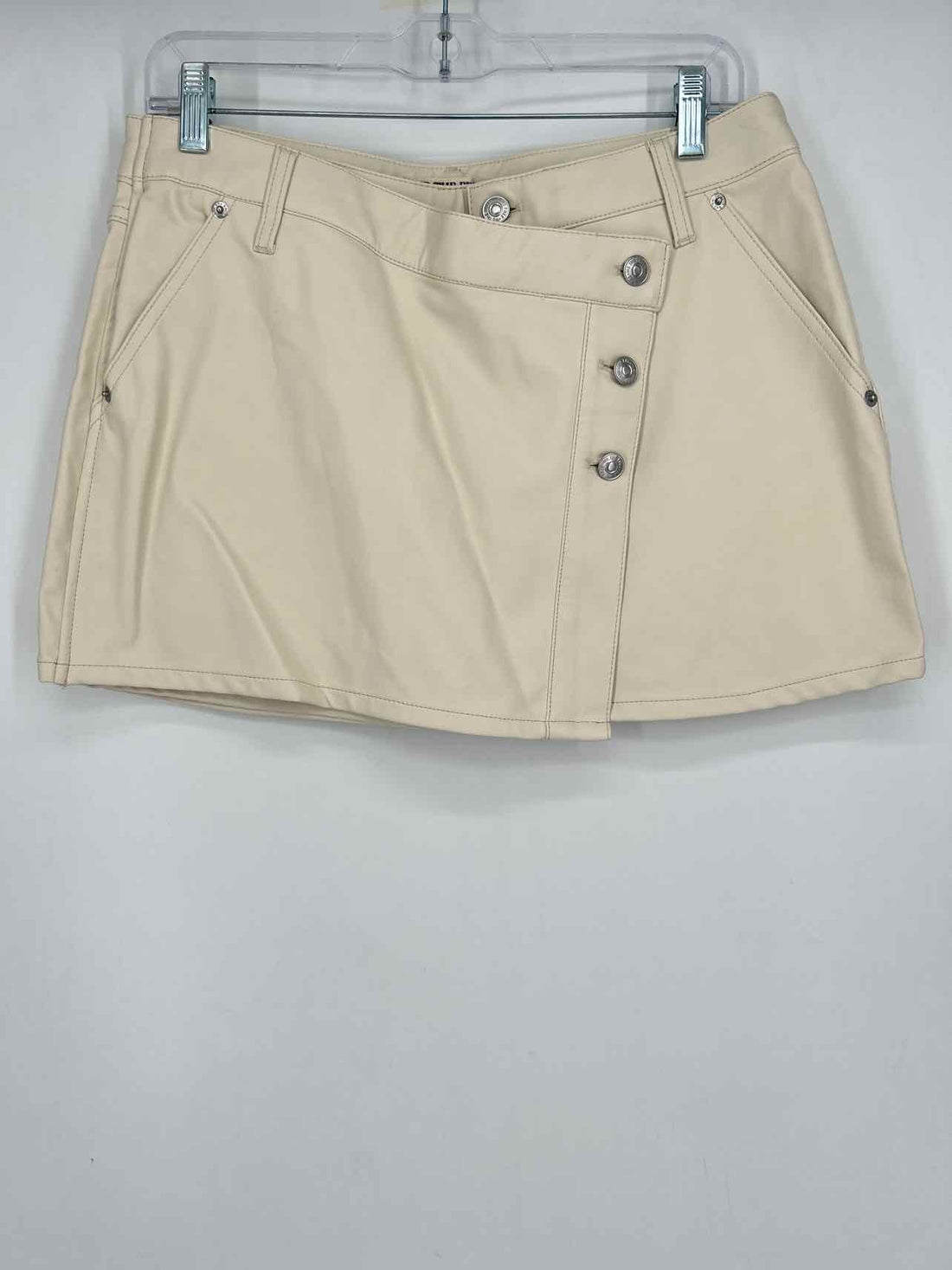 We The Free Size 29 Cream Faux Leather Skirts