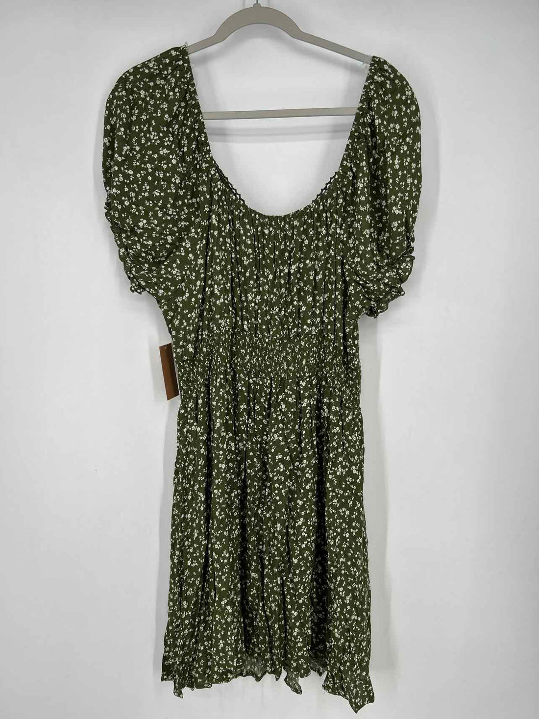 Just Found Size 2X Green Print NWT Dress