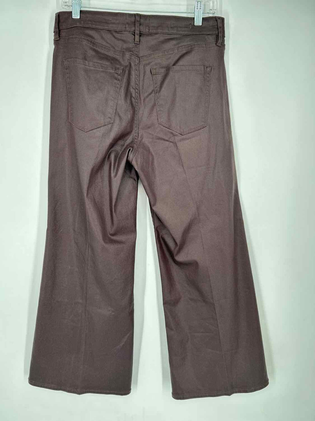 White House Black Market Size 10S Dark Brown Coated Denim Jeans