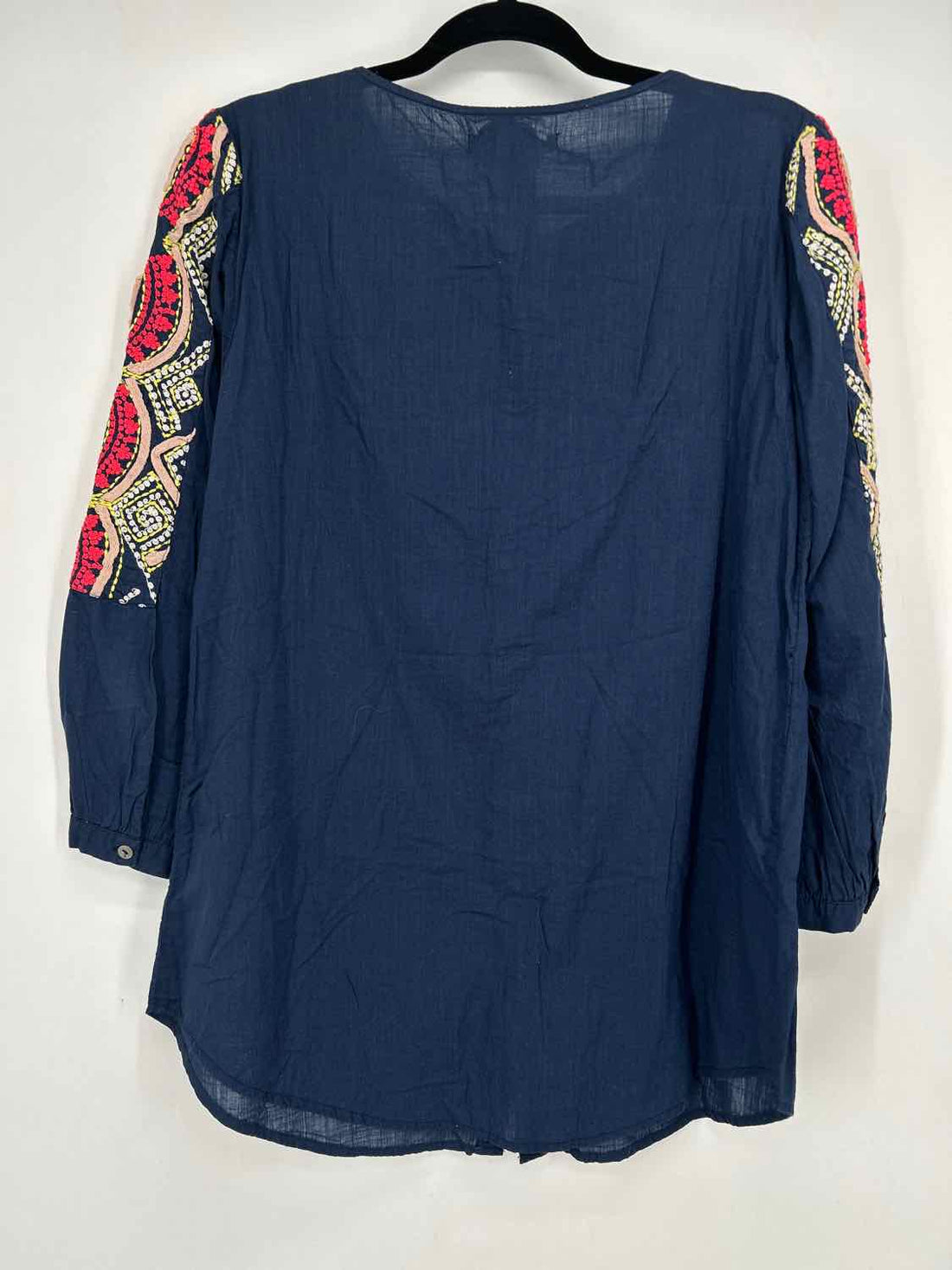 HEI HEI Size 8 Navy Embroidered Long Sleeve