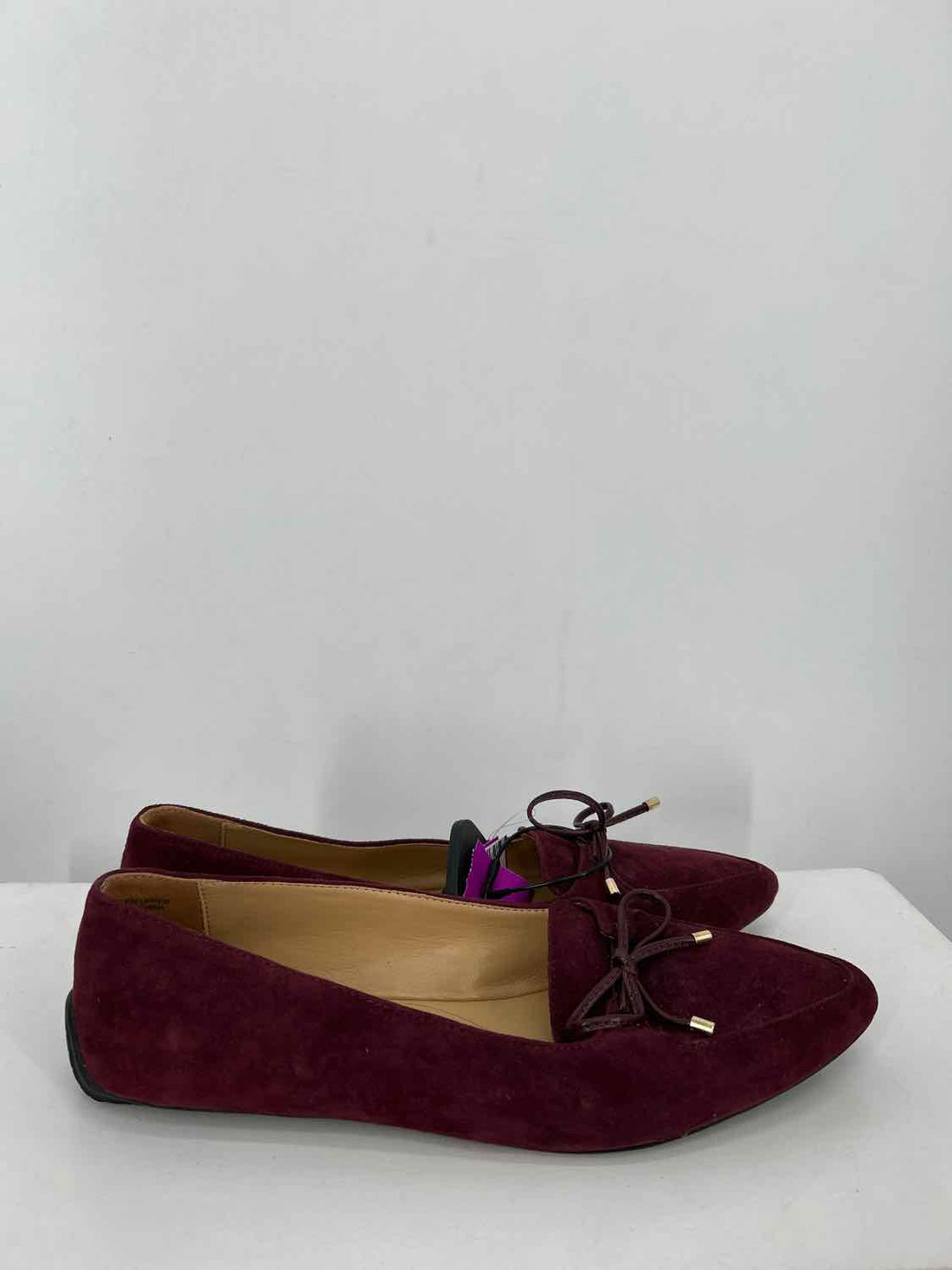 Talbots Women Size 8 Burgundy Genuine Suede Loafers