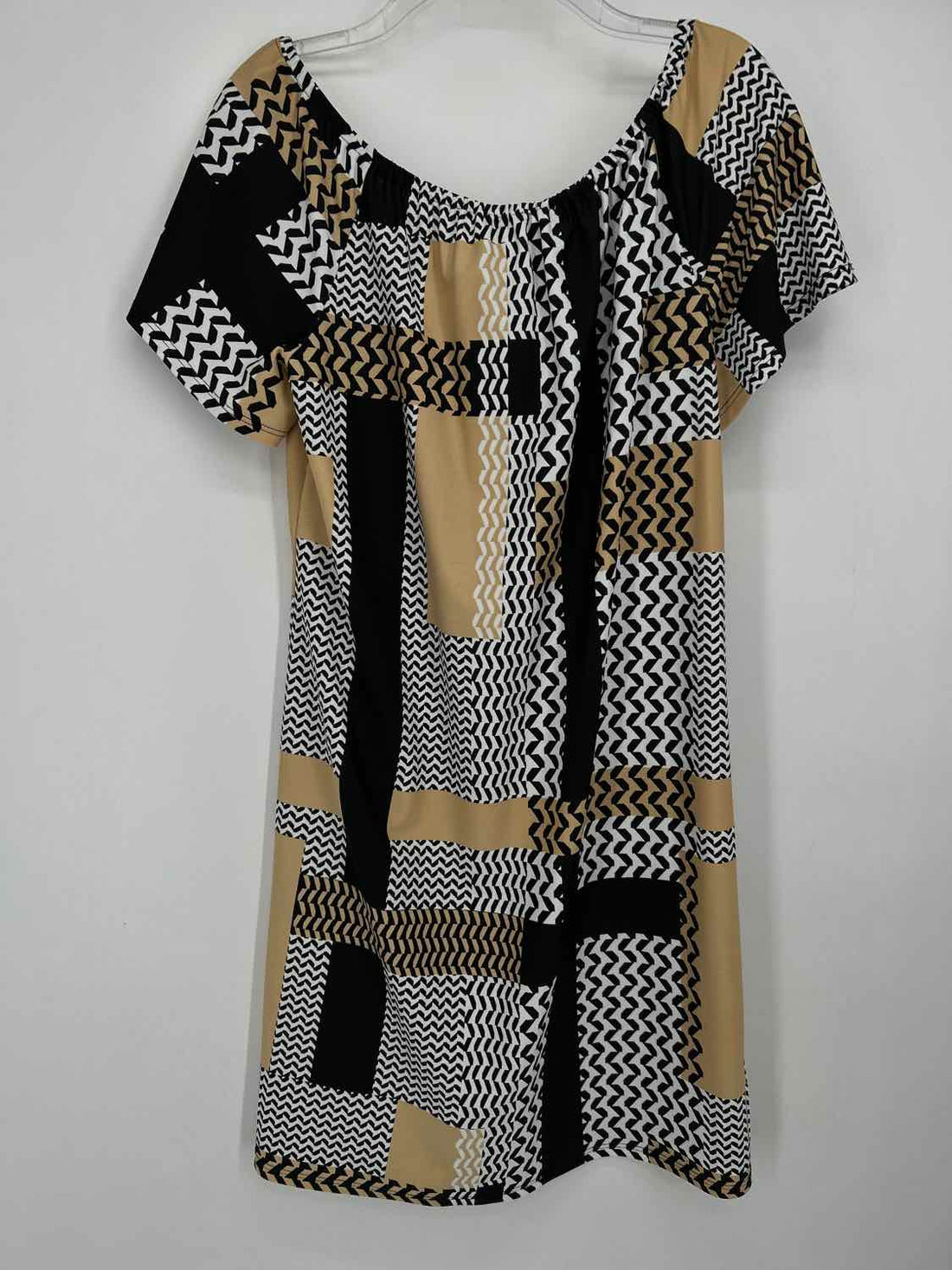 Jude Connally Size S Black & White Print Short Sleeve Dress