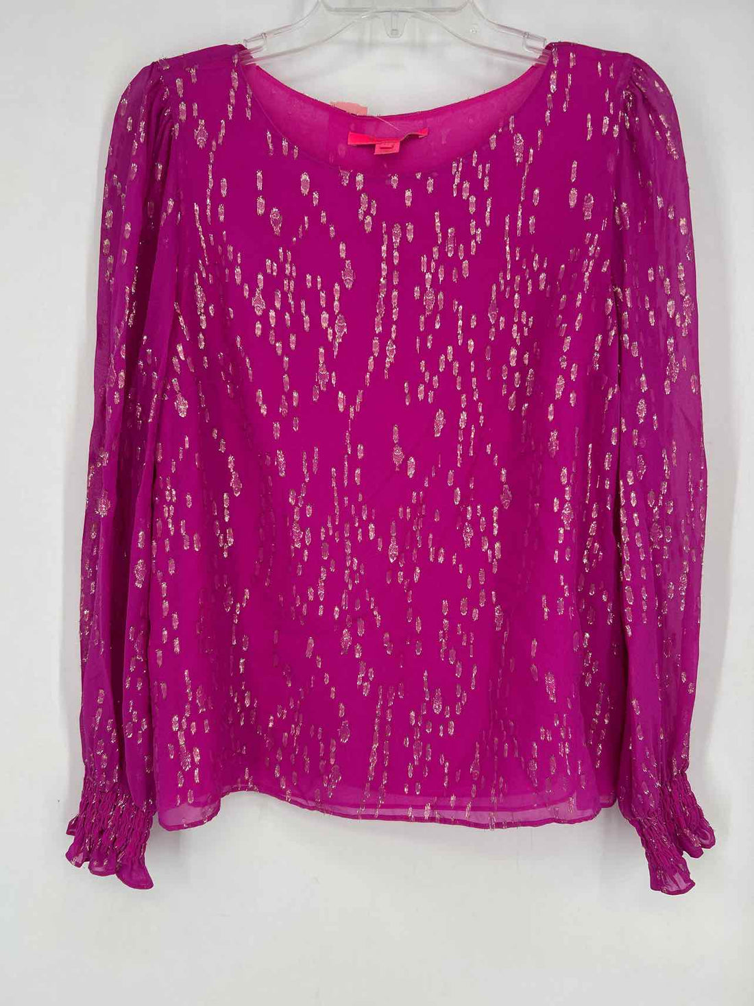 Lilly Pulitzer M Fuschia Long Sleeve Lilly Pulitzer Top