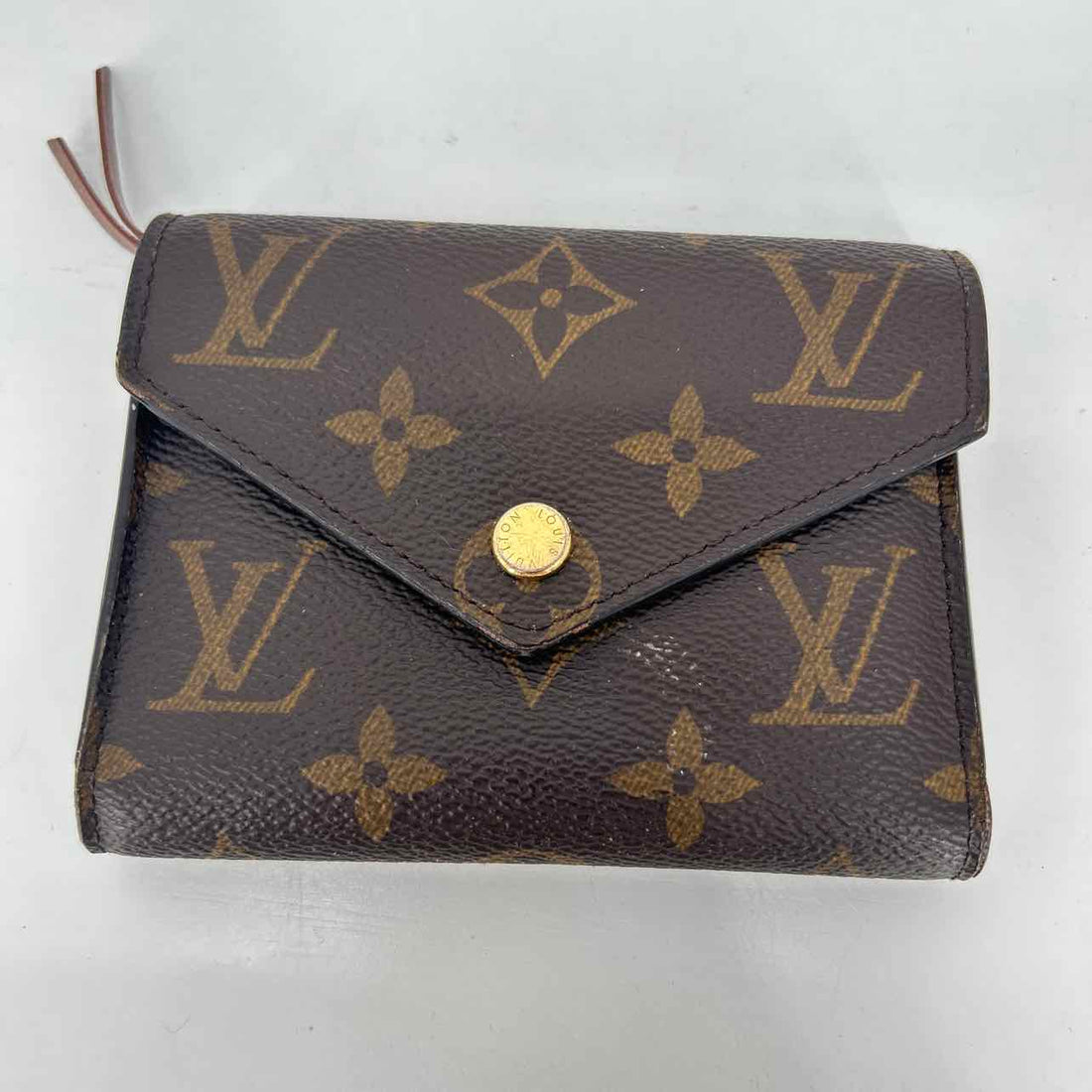Louis Vuitton Victorine Wallet Monogram Coated Canvas Like New LUXURY