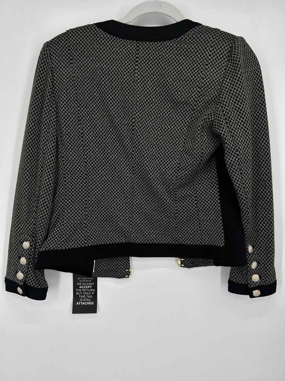 White House Black Market Size 6P Black & Gray Jacket