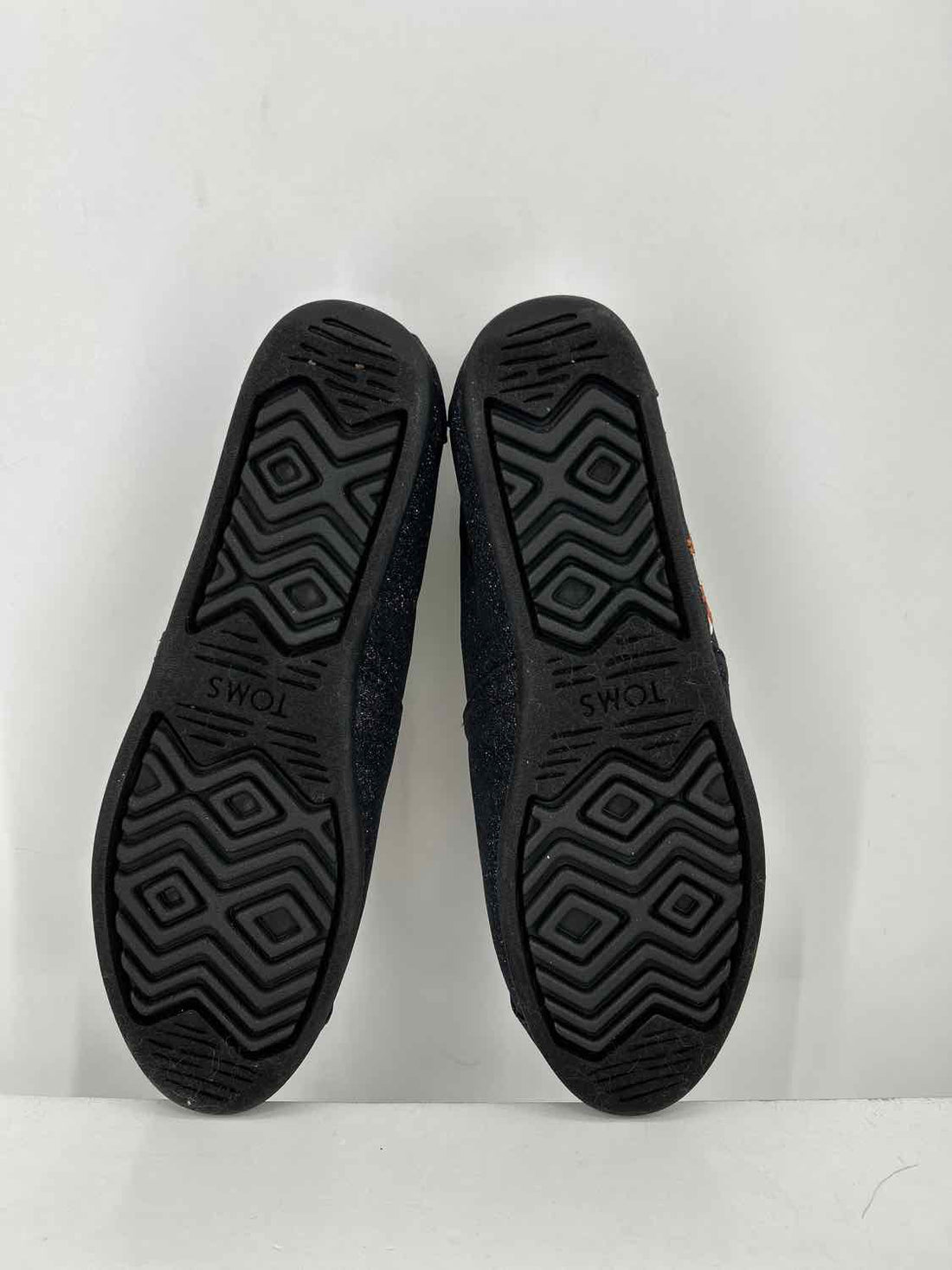 Toms Women Size 9.5 Navy Glitter Flats