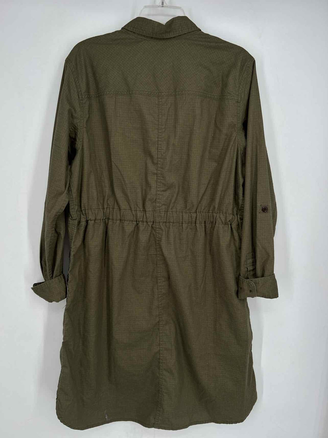 Duluth Trading Company Size L Olive Long Sleeve Dress