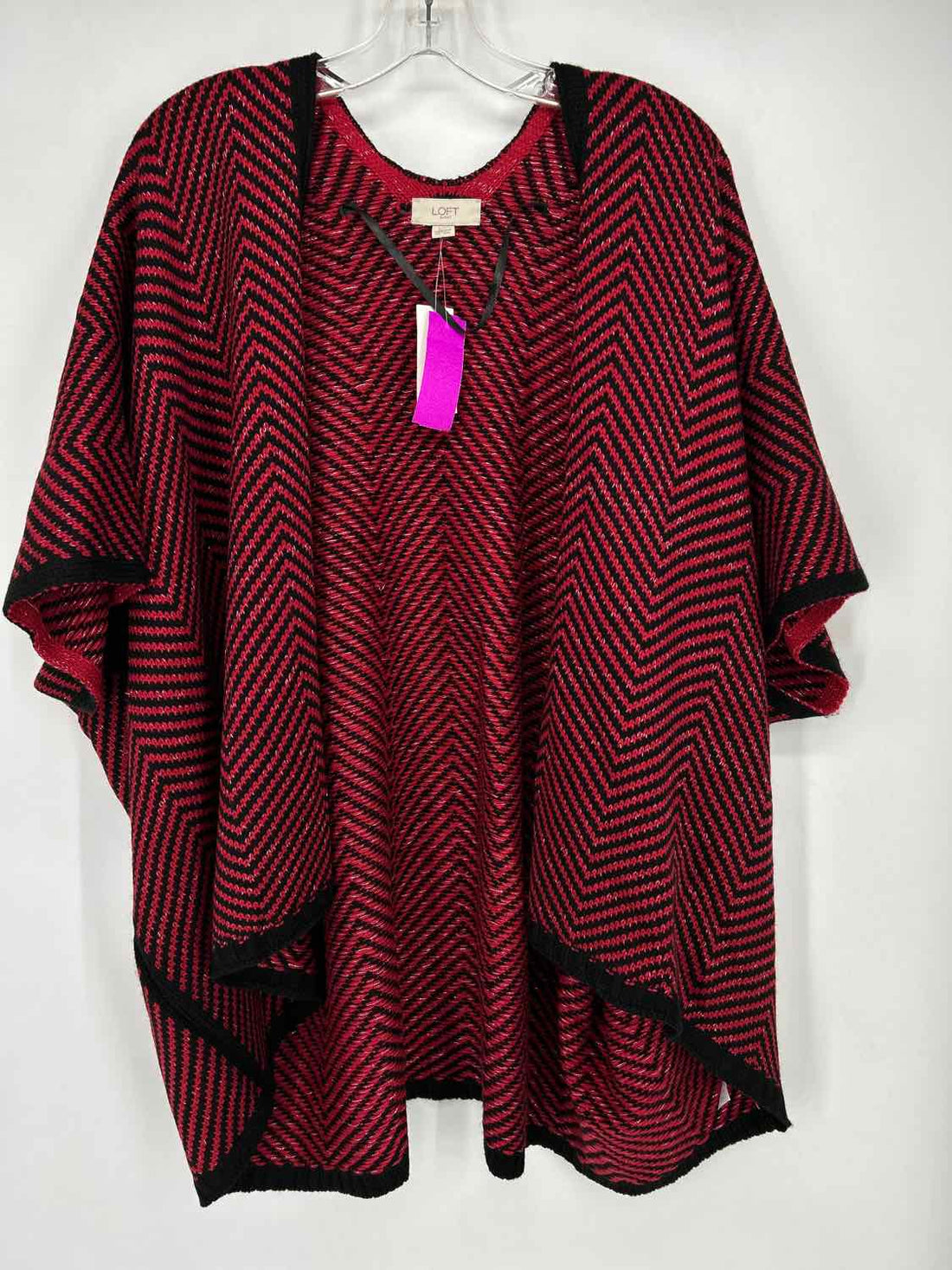 Loft Size OS Red & Black NWT Cardigan