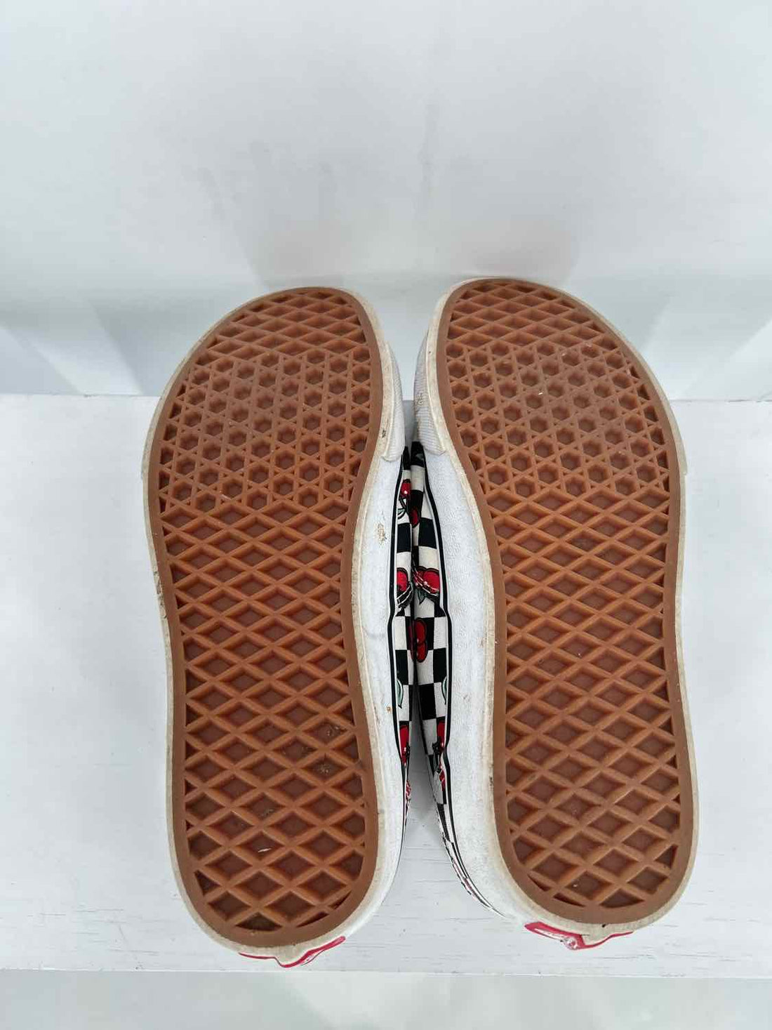 Vans Women Size 8 Checkered Cherry Sneakers