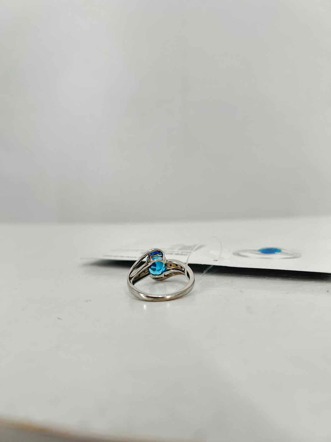 Gems TV Size 7 925 Blue Topaz Silver Ring
