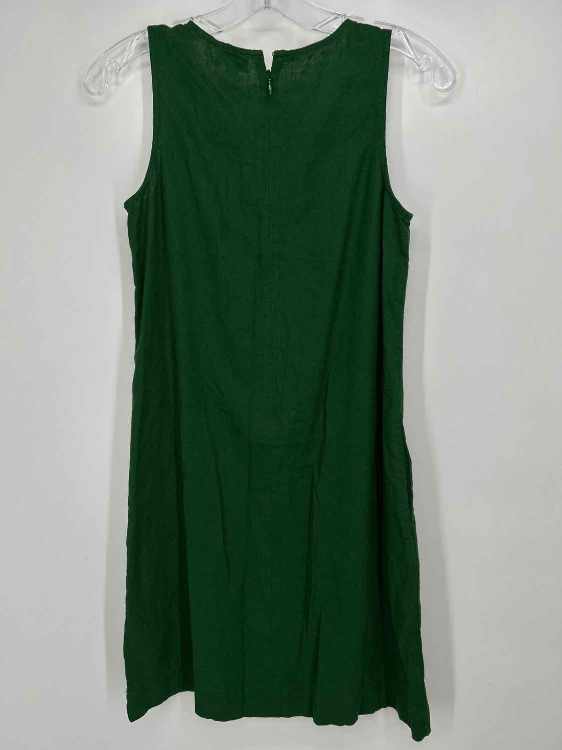 J Crew Size 00 Green Linen Blend Dress