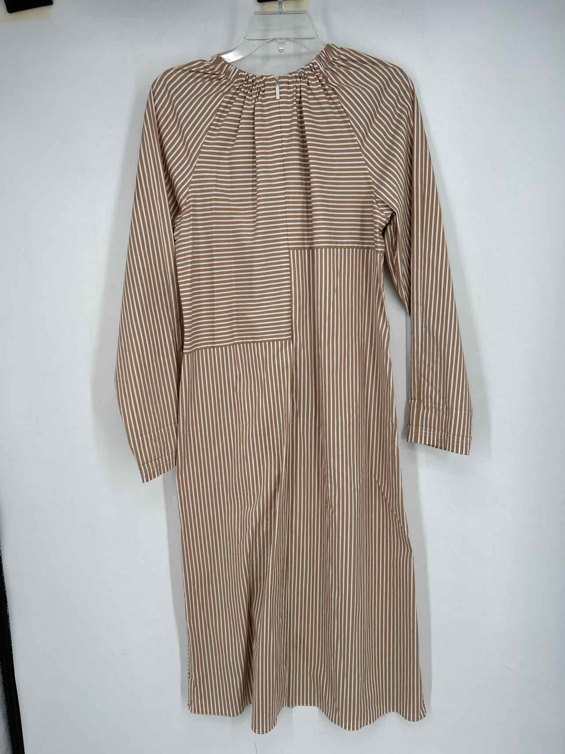 Tibi Size 4 cream & beige stripe Dress