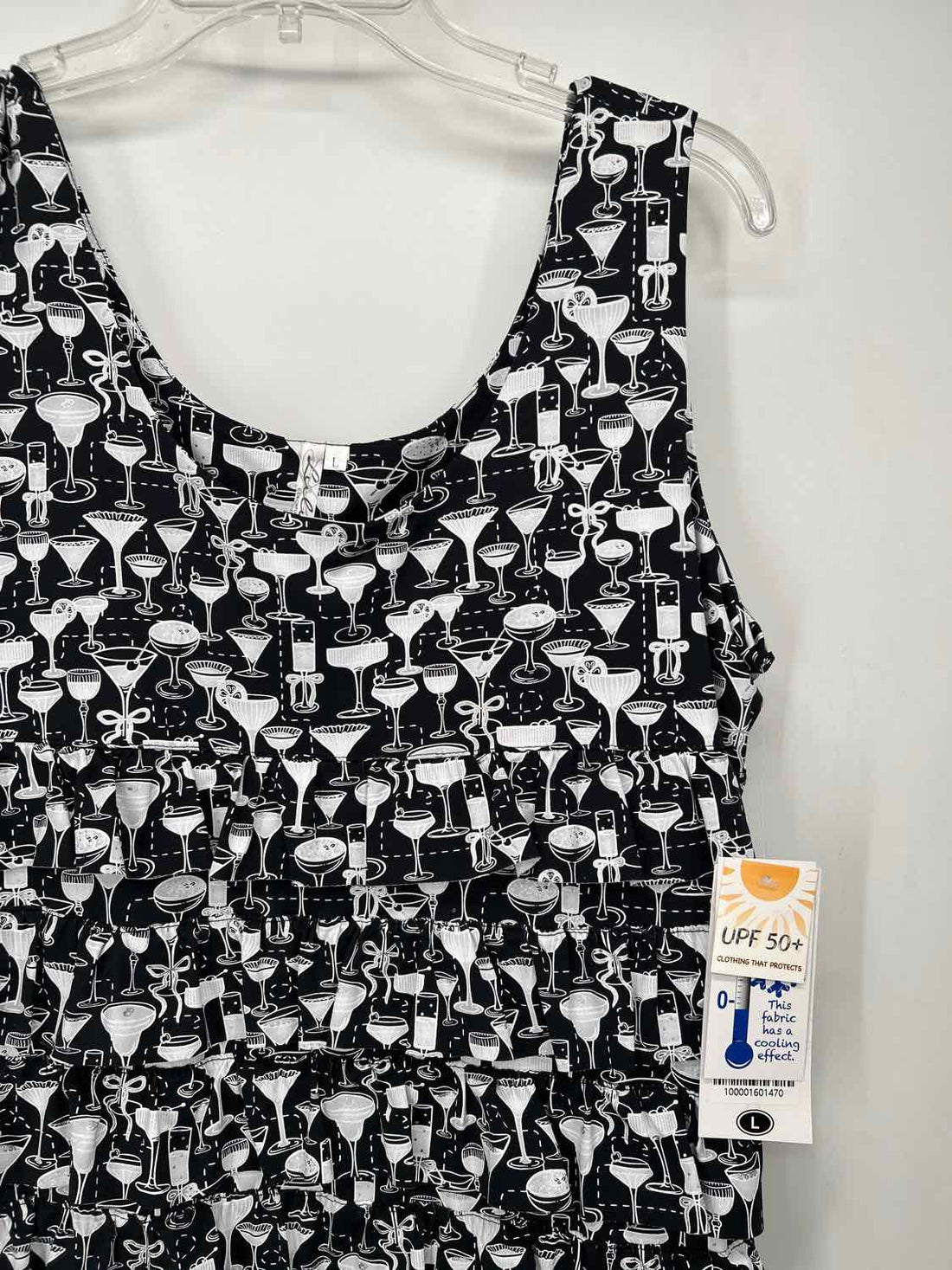 Lulu B L Black & White Print NWT Holiday