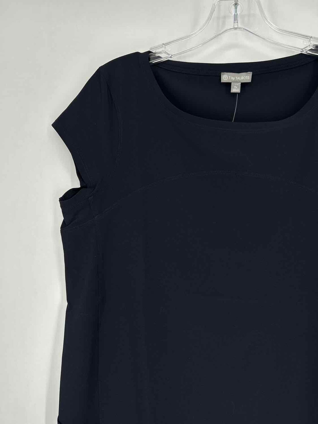 T By Talbots Size SP Navy Short Sleeve Dress