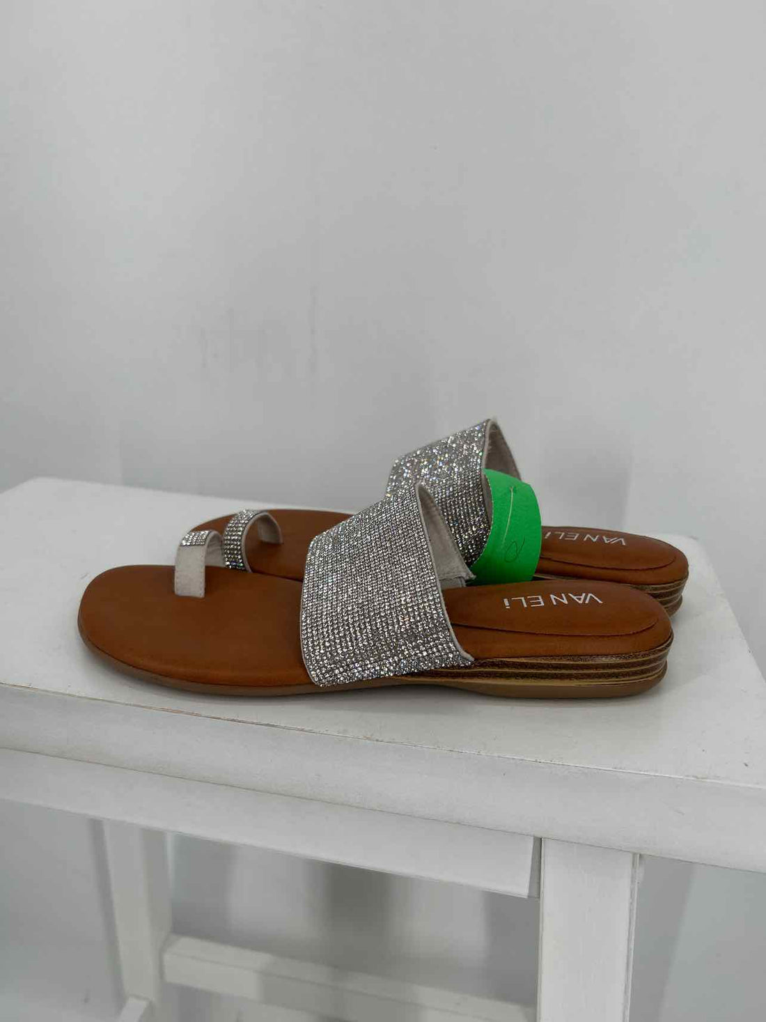 Vaneli Women Size 7 Rhinestone Sandals