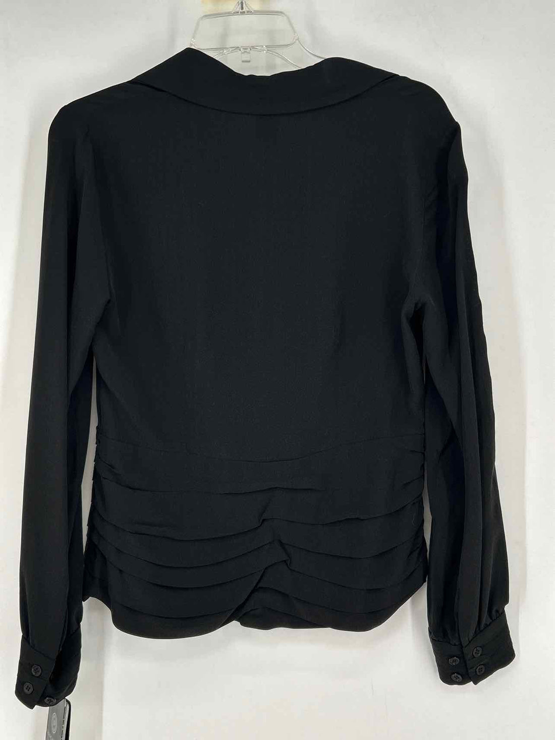Doncaster Size 8 Black Silk Long Sleeve