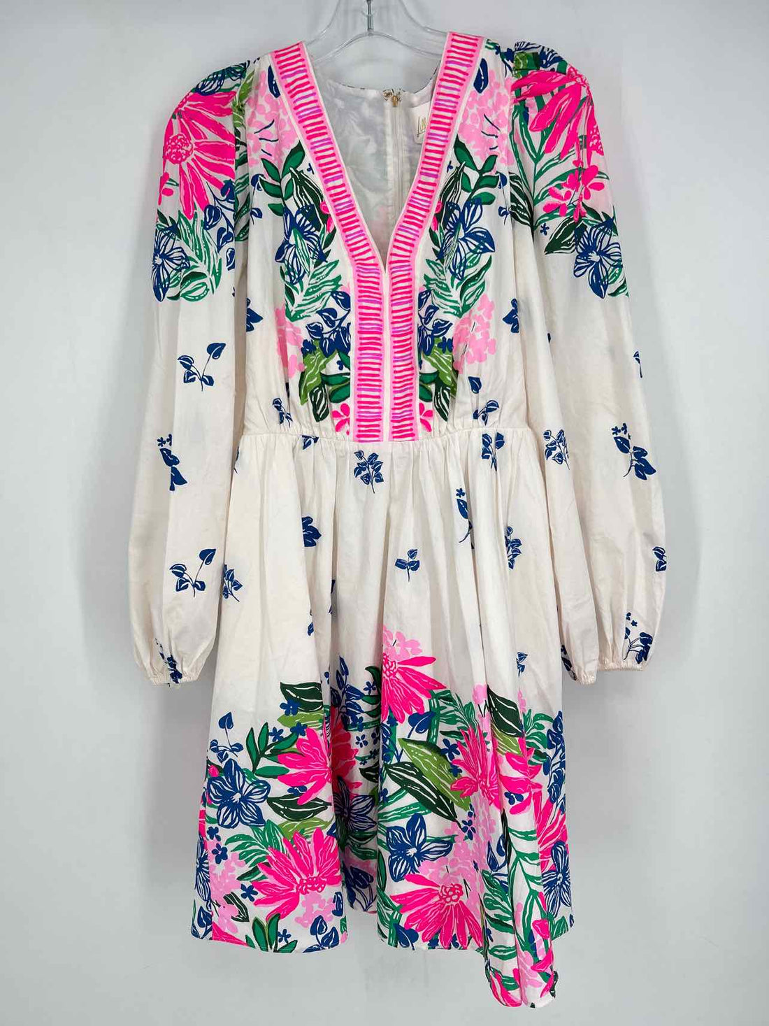 Lilly Pulitzer 6 White Print Long Sleeve Lilly Pulitzer Dress
