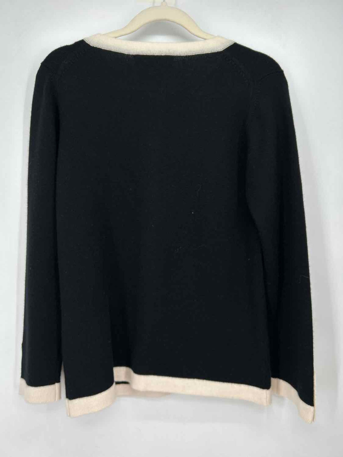 Wheaton & Hawick Size XS Black & White Cashmere Cardigan