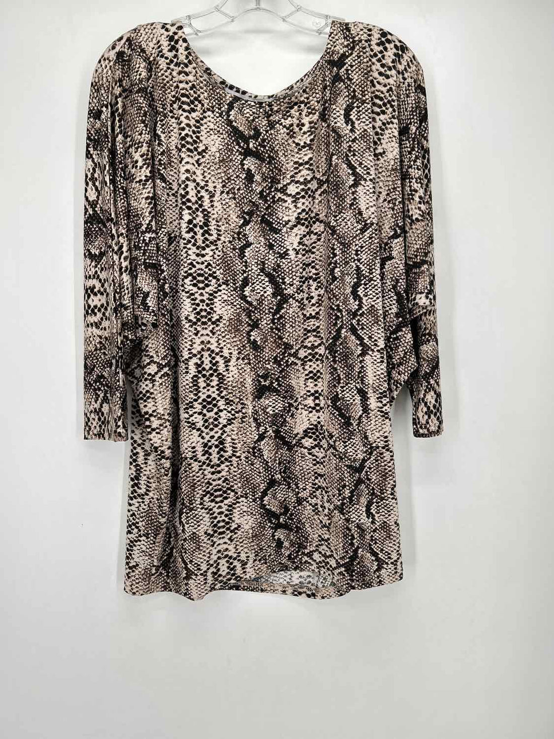 La Mer Luxe Size L Snake Print Long Sleeve
