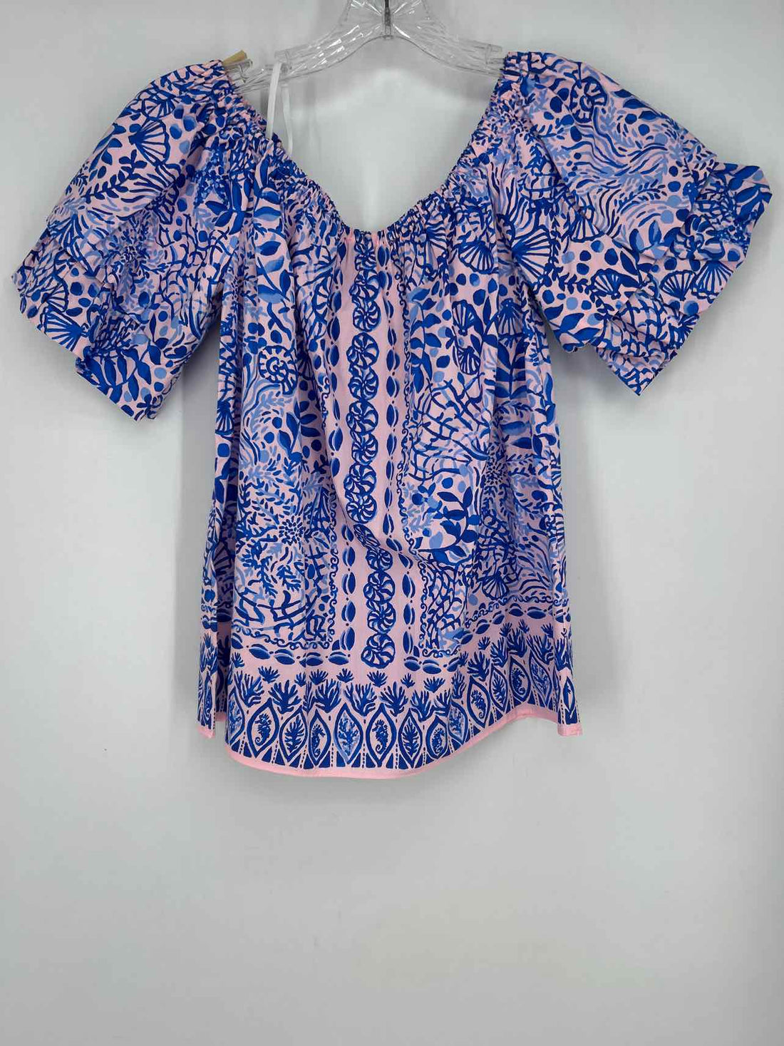 Lilly Pulitzer M Light Pink & Blue Print NWT Lilly Pulitzer Top a