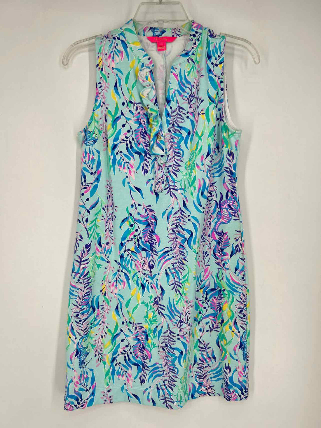 Lilly Pulitzer S Light Blue Print Sleeveless Lilly Pulitzer Dress