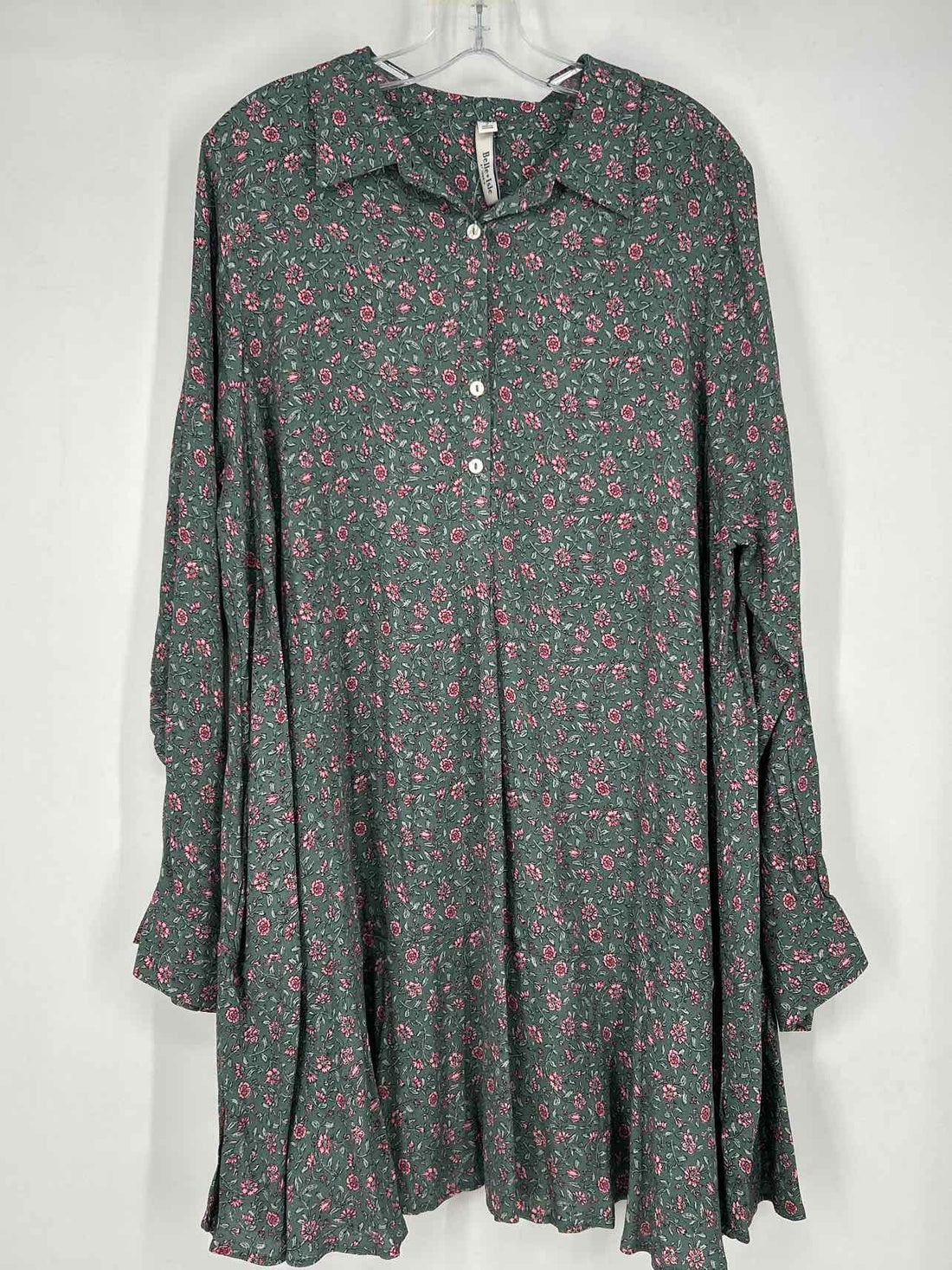 Belle Isle by Torrid Size 2X Green & Pink Floral NWT Dress