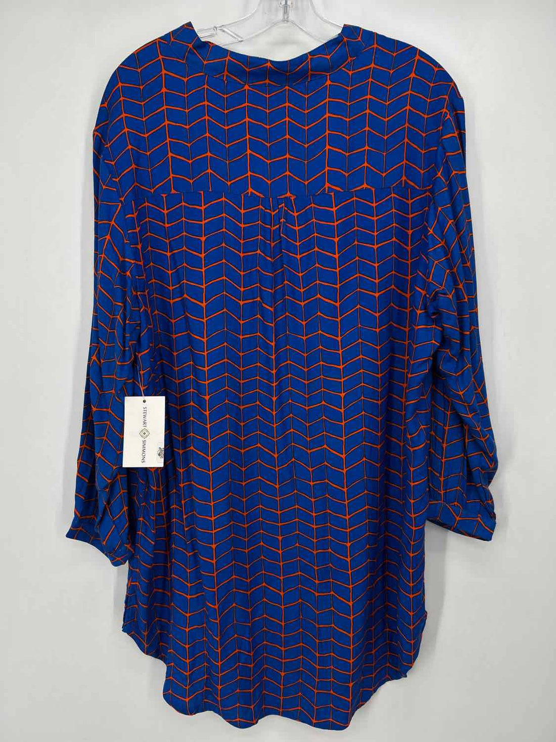 Stewart Simmons Size XXL Blue & Orange NWT Top/Blouse